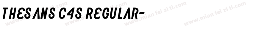 TheSans C4s Regular字体转换